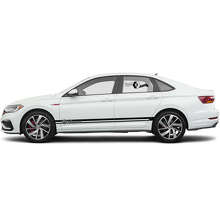 Brand Lettering and Logo Side Stripes Vinyl Decal Set for Volkswagen Jetta_3