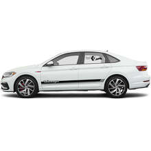 Volkswagen Lettering Side Stripes Vinyl Decal Set for Volkswagen Jetta_2