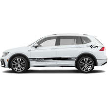 Brand Lettering Side Stripes Vinyl Decal Kit for Volkswagen Tiguan_2