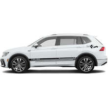 Lettering Side Stripes Vinyl Decal Kit for Volkswagen Tiguan_5