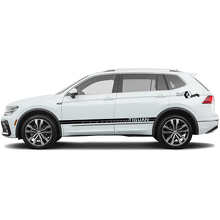 Racing Style Side Stripes Vinyl Decal Set for Volkswagen Tiguan_3