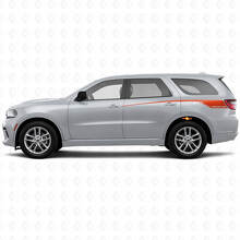Tapering Custom Rear Side Stripes Vinyl Decal Kit for Dodge Durango 2011+_4