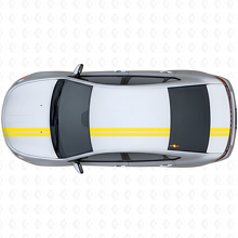 Double Stripes Upper Side Vinyl Decal Kit for Dodge Dart 2013+_5