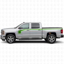 Hockey Stick Style with Upper Outline Side Vinyl Decal Kit for Chevy Silverado 1500 2014+_3