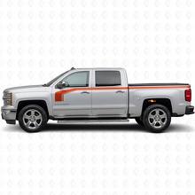 Hockey Stick Style with Lower Outline Side Vinyl Decal Kit for Chevy Silverado 1500 2014+_4