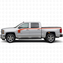 Hockey Stick Style with Outline Side Vinyl Decal Kit for Chevy Silverado 1500 2014+_4