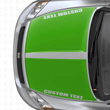 Custom Dual Wide Stripes Hood Vinyl Decal Set for Dodge Caliber 2007+_3