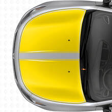 Dual Blackout Outline Hood Stripes Vinyl Decal Set for Dodge Dart 2013+_5