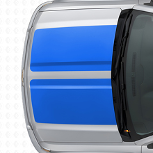 Dual Wide Stripes Hood & Tailgate Vinyl Decal Kit for Chevrolet Silverado 2014-15_3