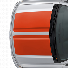 Dual Wide Stripes Hood & Tailgate Vinyl Decal Kit for Chevrolet Silverado 2014-15_7