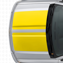 Dual Wide Stripes Hood & Tailgate Vinyl Decal Kit for Chevrolet Silverado 2014-15_9