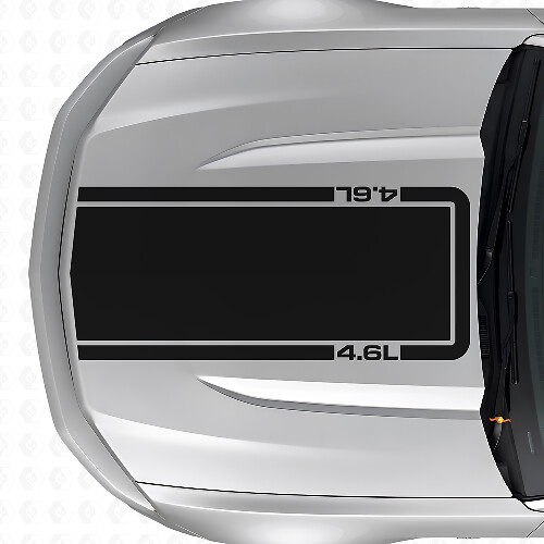 4.6L Hood Outline Stripe Vinyl Decal for Musclecar Musclecarmodel Mach 1 2010-20