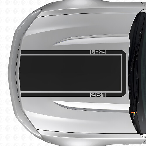 281 Hood Outline Stripe Vinyl Decal for Musclecar Musclecarmodel Mach 1 2010-20