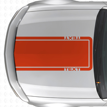 Custom Text Outline Stripe Hood Vinyl Decal for Musclecar Musclecarmodel Mach 1 2005-09_4