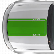 4.6L Hood Outline Stripe Vinyl Decal for Musclecar Musclecarmodel Mach 1 2005-09_3