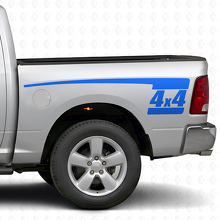4x4 Hockey Stick Style Rear Side Vinyl Decal Kit for Dodge Ram 2009-18_2
