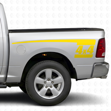 4x4 Hockey Stick Style Rear Side Vinyl Decal Kit for Dodge Ram 2009-18_5