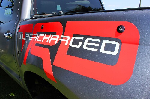 TRD Supercharged Bedside Vinyl Decals Kit for Toyota Tacoma