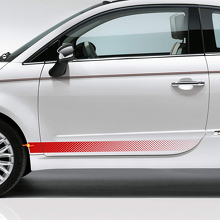 Perforated Style Stripes Side Vinyl Decal Sticker for Fiat 500_3