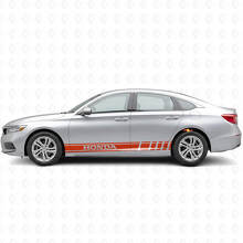 Branded Racing Stripes Side Vinyl Decal Sticker for Honda Civic_4