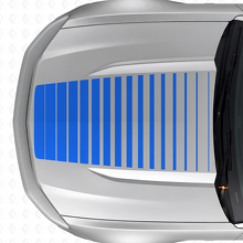Strobe Style Hood Vinyl Decal for Musclecar Musclecarmodel 2015-2020_2