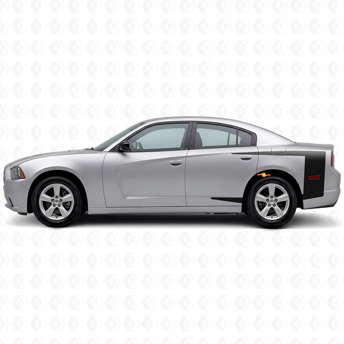 Tail Band Stripes Bedside Vinyl Decal Sticker for Dodge Charger 2011-2014