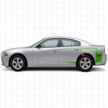 Custom Tail Band Stripes Bedside Vinyl Decal Sticker for Dodge Charger 2011-2014_3