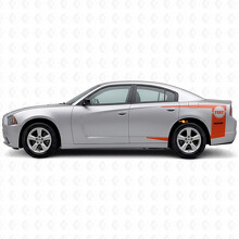 Custom Tail Band Stripes Bedside Vinyl Decal Sticker for Dodge Charger 2011-2014_4
