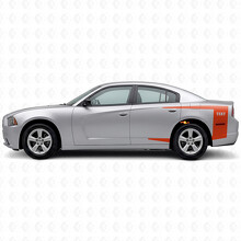 Custom Text Accent Stripes Bedside Vinyl Decal Sticker for Dodge Charger 2011-2014_4