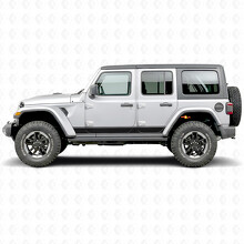 Outline Stripes Side Vinyl Decal Sticker for Jeep Wrangler 2018-2027_2