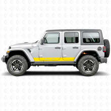 Custom Straight Stripes Side Vinyl Decal Sticker for Jeep Wrangler 2018-2027_6