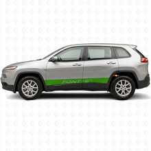 Custom Text Straight Stripes Side Vinyl Decal Sticker for Jeep Cherokee 2014-2023_5
