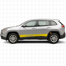 Sport Lettering Straight Stripes Side Vinyl Decal Sticker for Jeep Cherokee 2014-2023_6