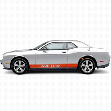 6.1L H/O Outline Stripes Rocker Panel Vinyl Decal Sticker for Dodge Challenger_4