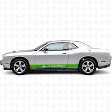High Output Outline Stripes Side Vinyl Decal Sticker for Dodge Challenger_3