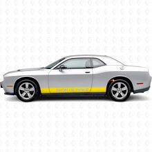 High Output Outline Stripes Side Vinyl Decal Sticker for Dodge Challenger_5