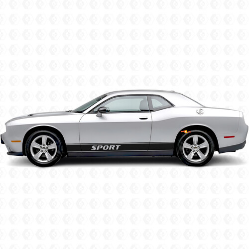 Sport Outline Stripes Side Vinyl Decal Sticker for Dodge Challenger