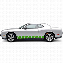 Block Style Stripes Side Vinyl Decal Sticker for Dodge Challenger_3