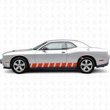 Block Style Stripes Side Vinyl Decal Sticker for Dodge Challenger_4