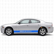 High Output Outline Stripes Side Vinyl Decal Sticker for Dodge Charger 2011-2014_2