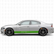 Outline Stripes & Custom Text Side Vinyl Decal Sticker for Dodge Charger 2015-2026_3