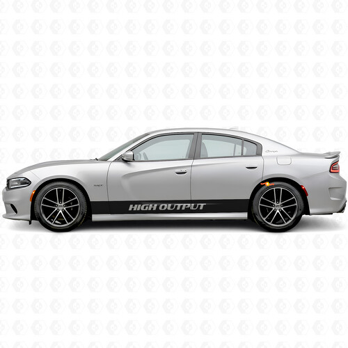High Output Straight Stripes Side Vinyl Decal Sticker for Dodge Charger 2015-2026