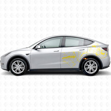 Future In Motion Triangle Style Side Vinyl Decal Sticker for Tesla Model Y_5