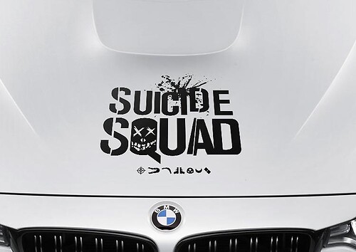 DC Suicide Squad Hood Vinyl Decal Sticker