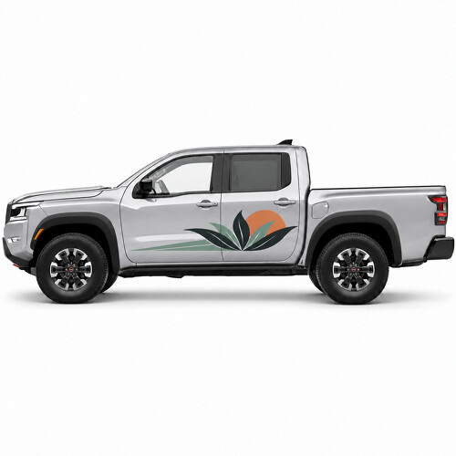 Agave Solstice Desert Sun Side Door Vinyl Decal Sticker for Nissan Frontier