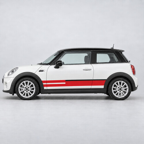Club Sprint Stripes Side Vinyl Decal Sticker for MINI Cooper 2014_1