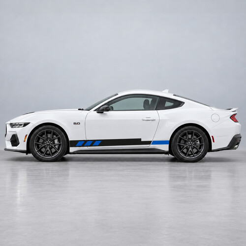 Coast Block Stripes Side Vinyl Decal Sticker for Ford Mustang 2024_1
