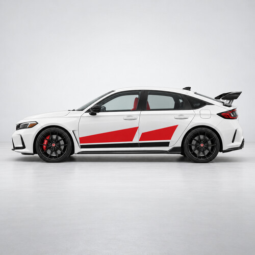 Apex Split Racing Graphics Side Vinyl Decal Sticker for Honda Civic 2023