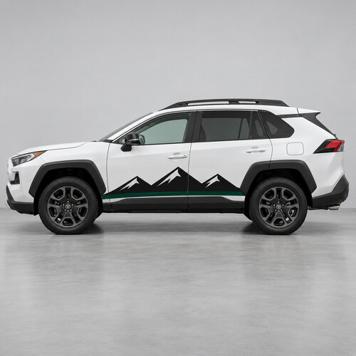 Three Ridges Side Vinyl Decal Sticker for Toyota RAV4 5th Gen (XA50) 2018-2025