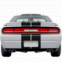 Dual Stripes with Custom Text Full Kit Vinyl Decal Sticker for Dodge Challenger 2008-2014_3